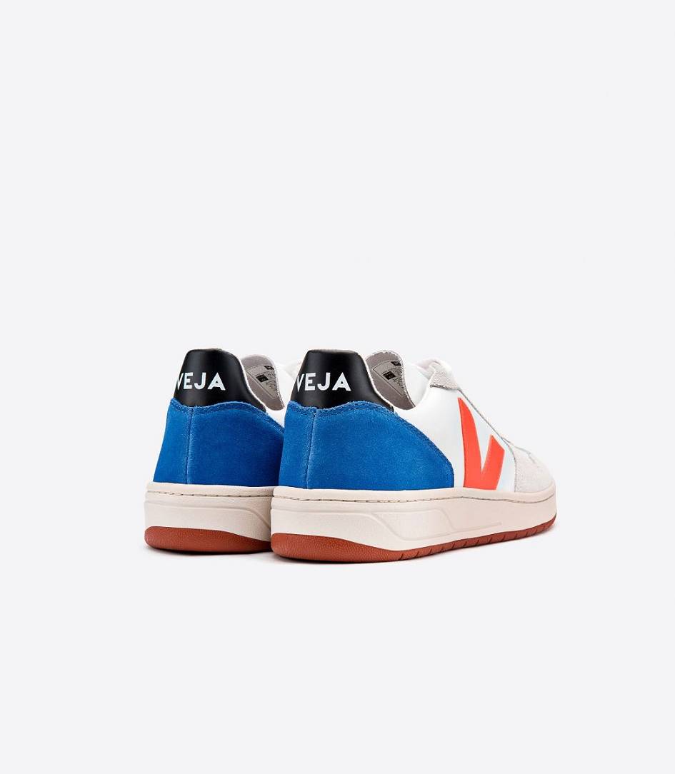 Bellerose Women's Veja V-10 Bastille Leather Trainers | 16349-TLXO