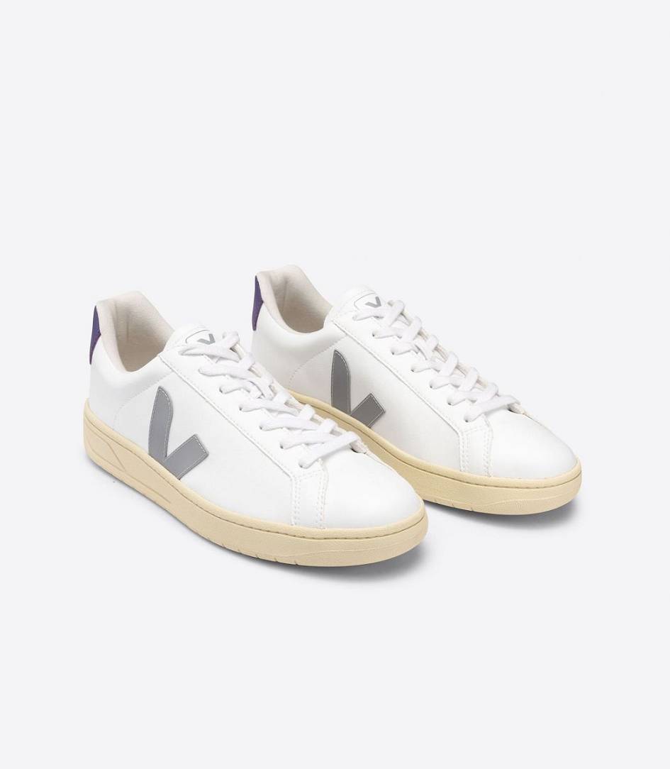 White Oxford-Grey Purple Women's Veja Urca Cwl Trainers | 07598-IPMY