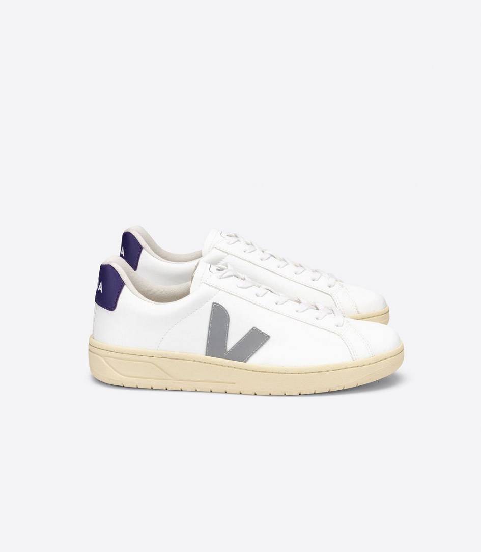 White Oxford-Grey Purple Women\'s Veja Urca Cwl Trainers | 07598-IPMY