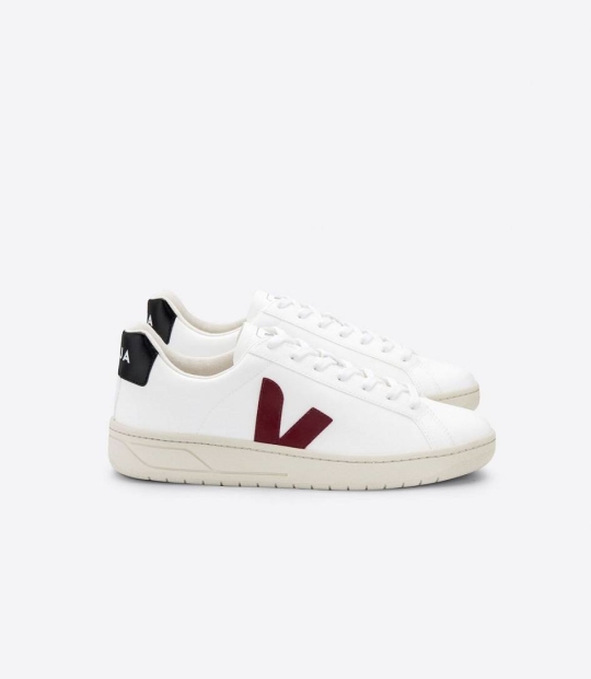 White Marsala Black Women's Veja Urca Cwl Sneakers | 61290-NKGT